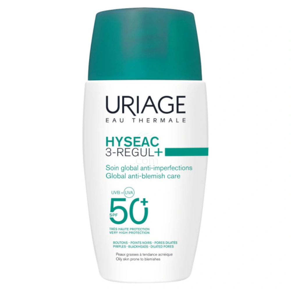 Uriage Hyseac 3-Regul+, emulzija za zaščito pred soncem - ZF50+ (50 ml)